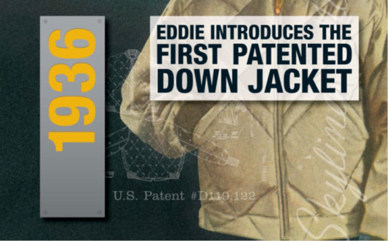 Eddie Bauer Skyliner Daunenjacke Patent
